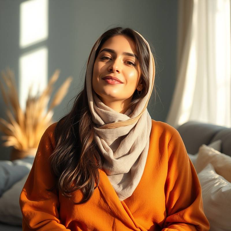 Foto van Fatima El Messaoudi, een empathische coach met een warme uitstraling.
